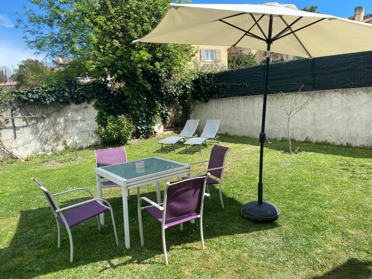 Studio Climatise Avec Piscine Et Jardin วิลล์เนิฟ-ลูเบ ภายนอก รูปภาพ